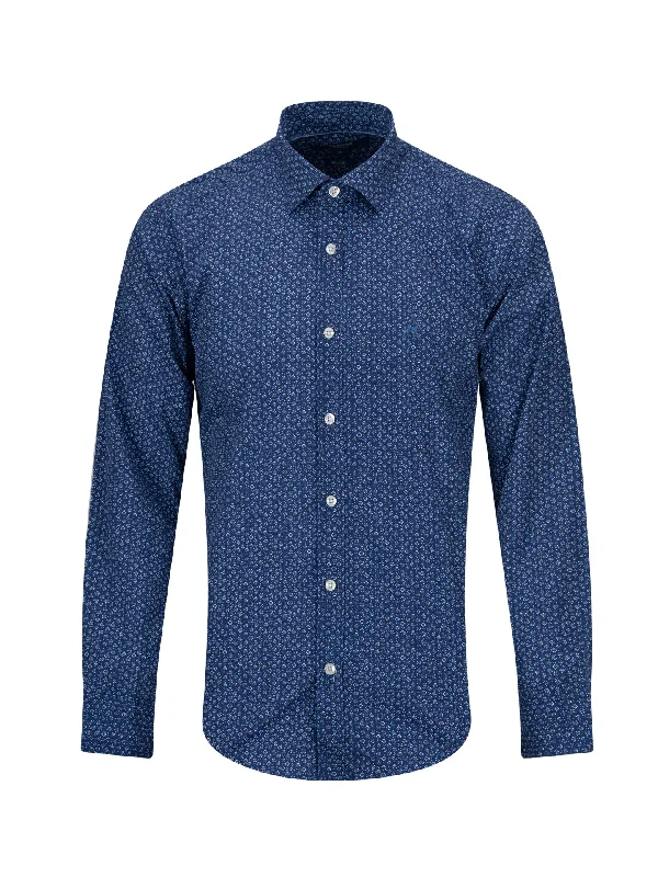 Slim fit printed casual shirt Refined Men's Classic 