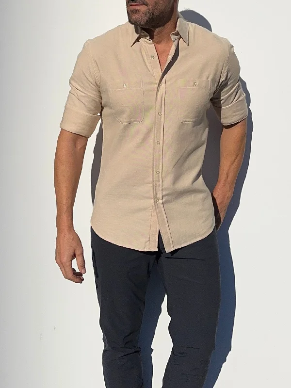 Two-Pocket Organic Oxford Relaxed Men's Beach