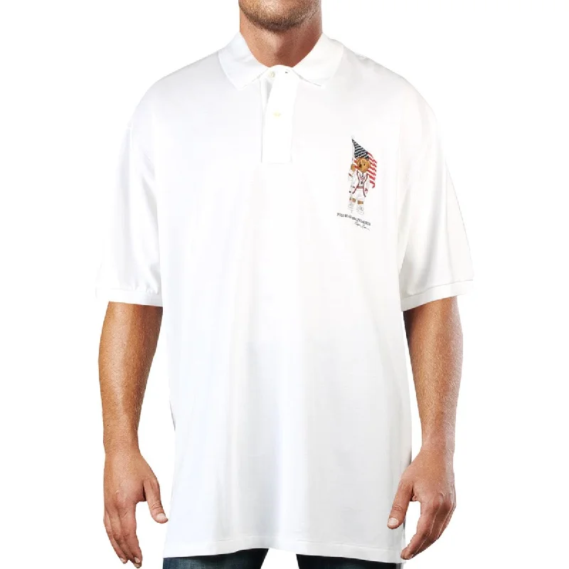 Polo Ralph Lauren Mens Big & Tall Cotton Logo Polo Shirt Trendy Men's Bucket