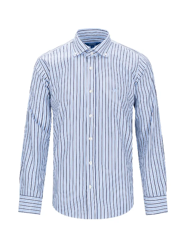 Slim fit stripped shirt Hip Men's Retro