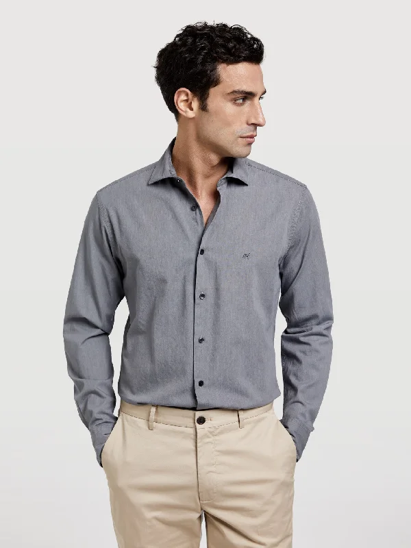 Slim fit denim shirt Traditional Men's Country