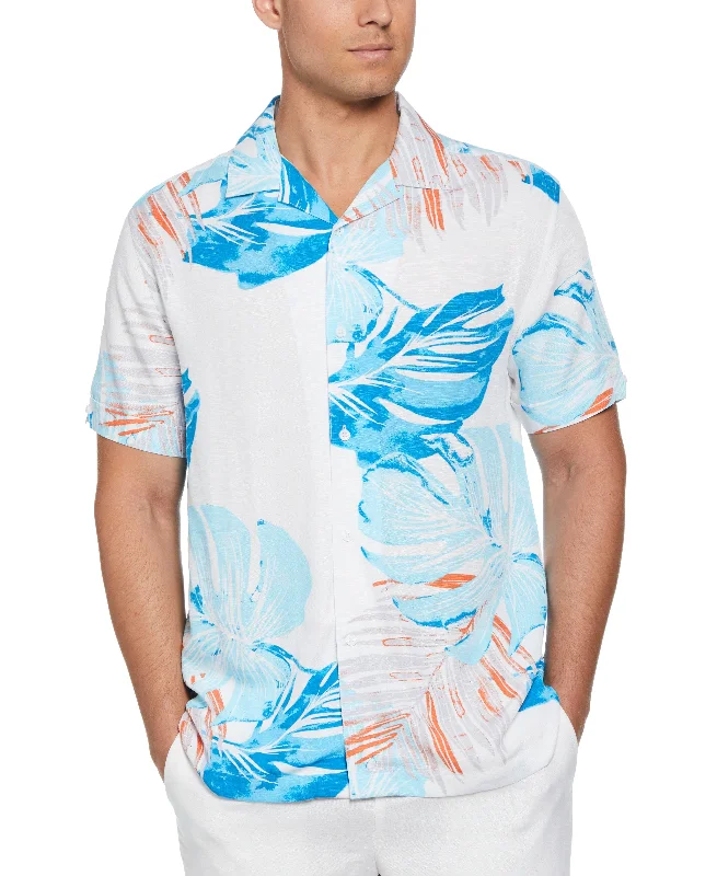 Exploded Tropical Print Shirt Refined Men's Hand