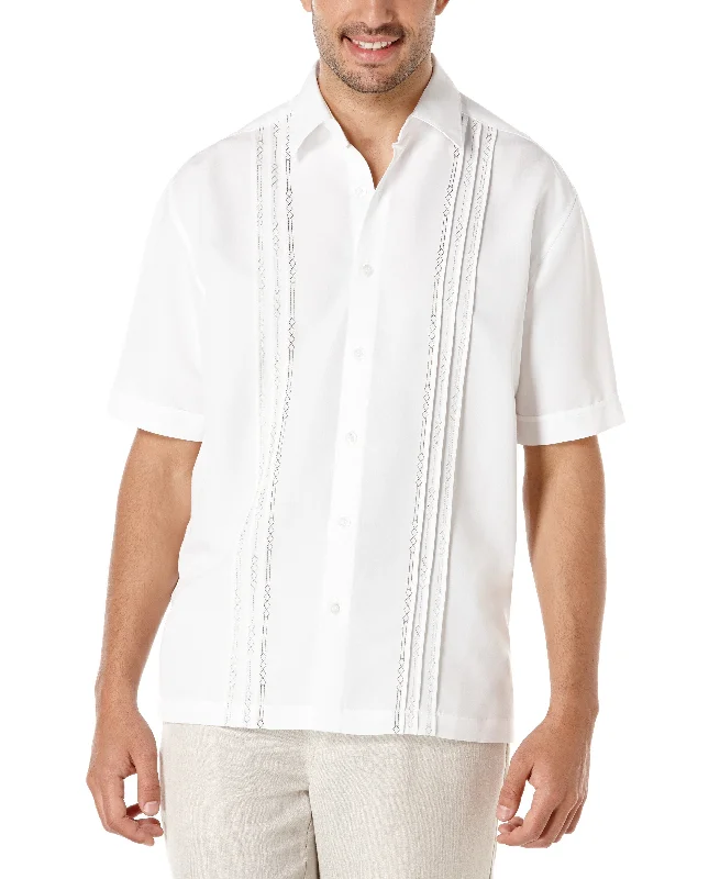 Geo Embroidered Panel Shirt Luxurious Men's High