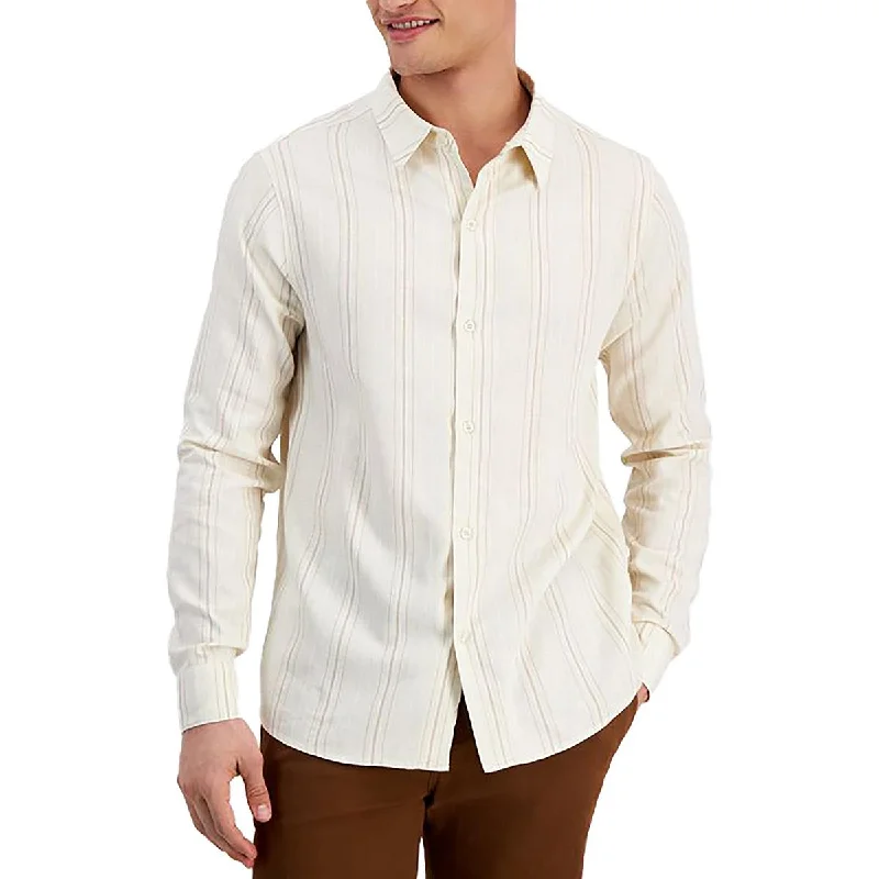 And Now This Mens Button Down Long Sleeve Button-Down Shirt Streetwear Style