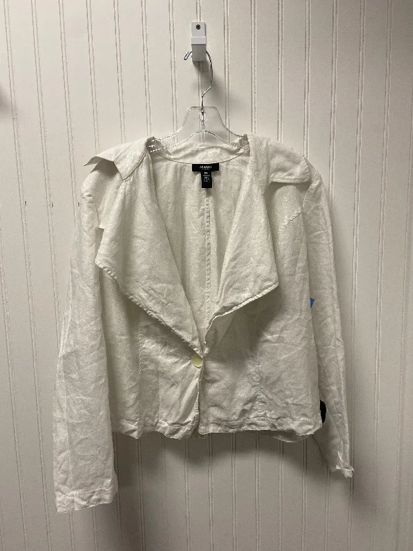 Jacket Shirt By Alfani In White, Size: Xl Dapper Men's Bow