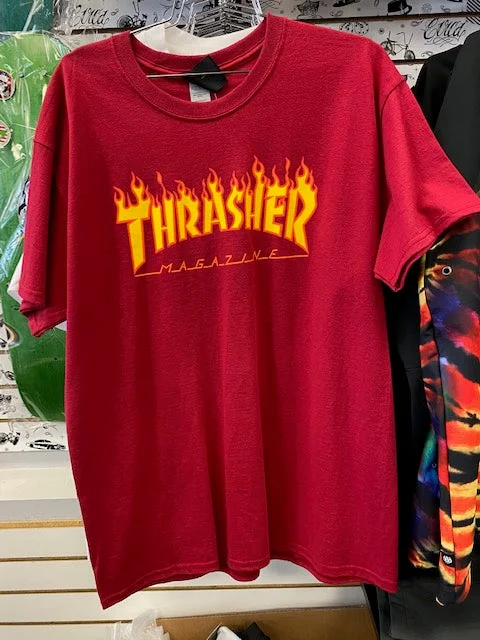 Thrasher Flame Short Sleeve T-Shirt Gym