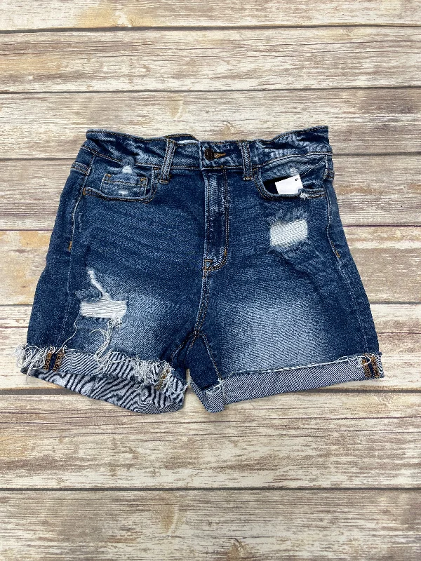 Shorts By Zenana Outfitters In Blue Denim, Size: M Tailored