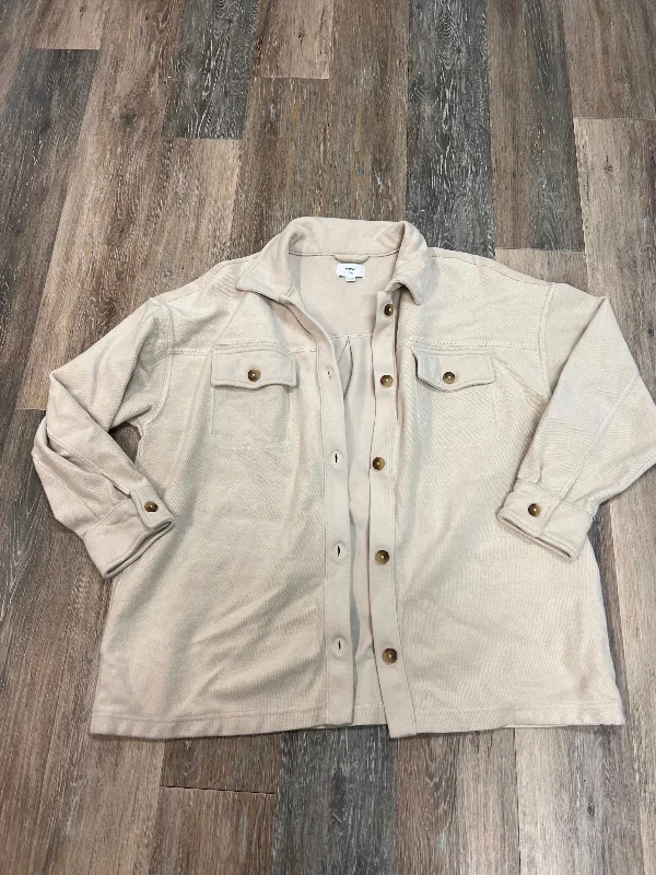 Jacket Shirt By Aerie In Tan, Size: Xl Athletic Men's High