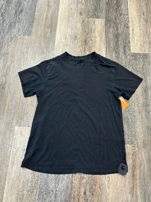 Athletic Top Short Sleeve By Lululemon In Black, Size: M Athletic Men's Compression