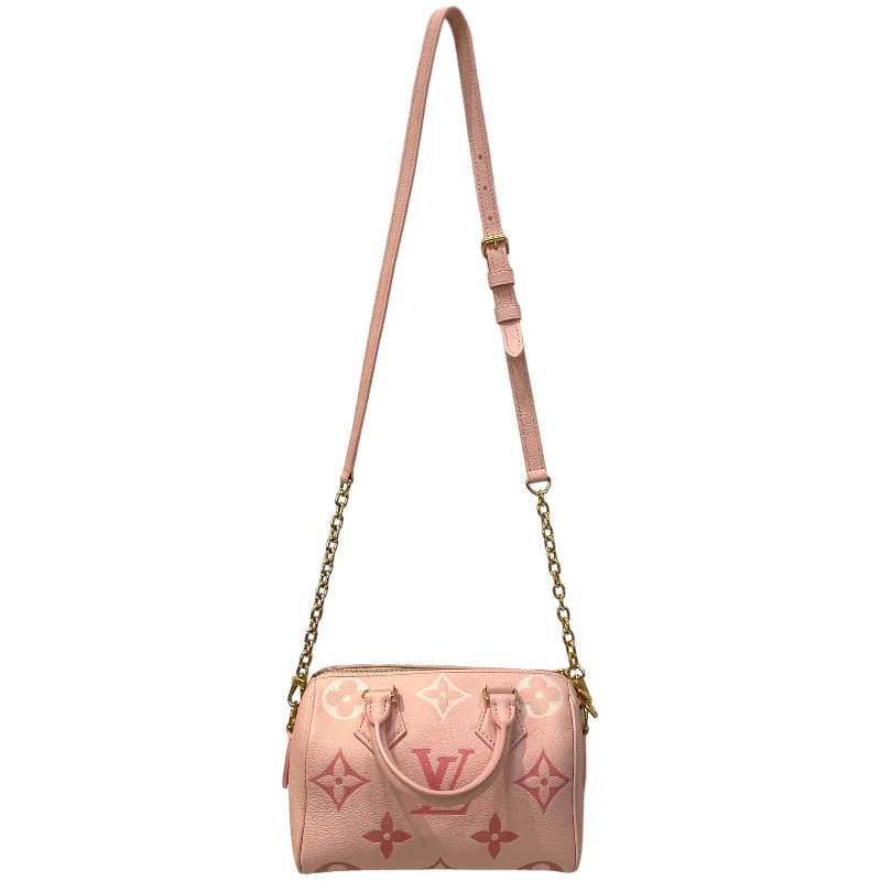 LOUIS VUITTON/Cross Body Bag/OS/Monogram/Leather/PNK/Empreinte Speedy 20 Polished Men's Silk