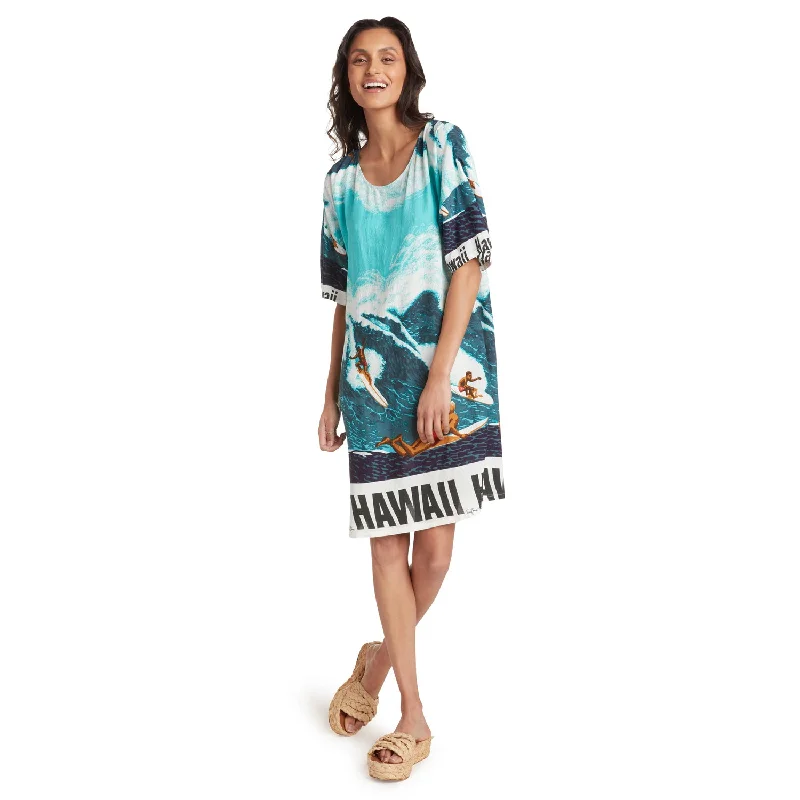 T-shirt Dress - Big Wave Vacation