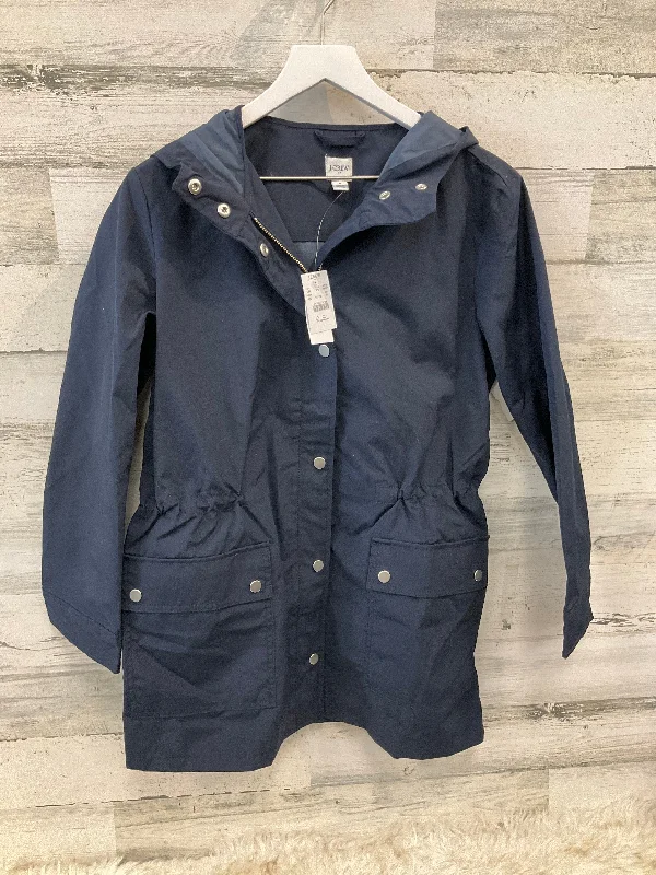 Coat Raincoat By J. Crew In Blue, Size: S Dapper Men's 1920S