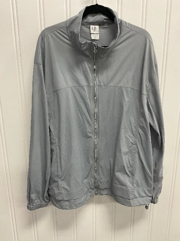 Athletic Jacket By Clothes Mentor In Grey, Size: Xxl Classic Men's Pin