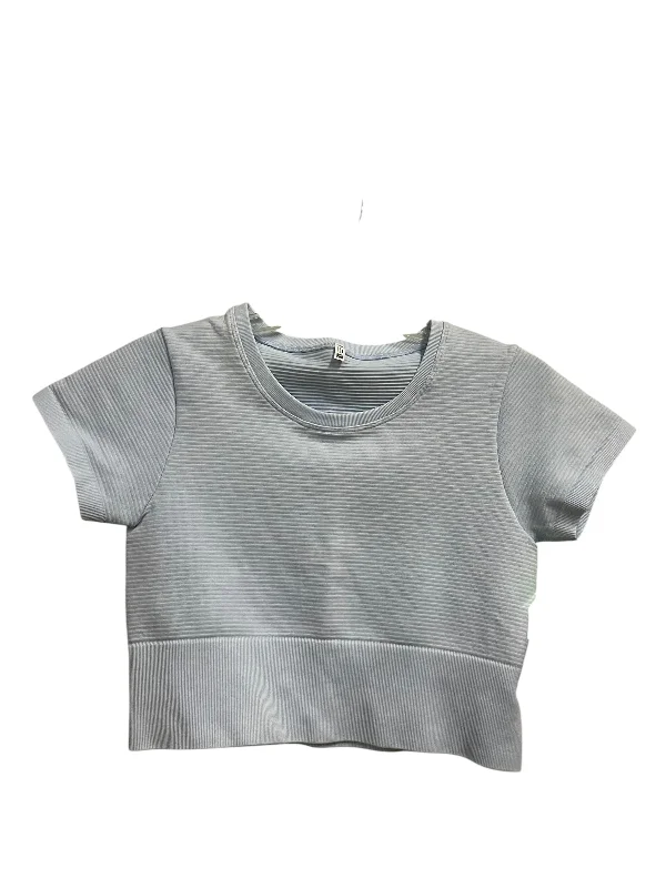 Athletic Top Short Sleeve By Aerie In Blue, Size: S Trendy Men's Bucket