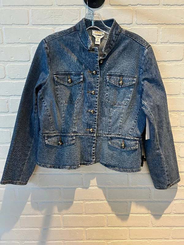 Jacket Denim By Talbots In Blue Denim, Size: L Bold Men's Animal