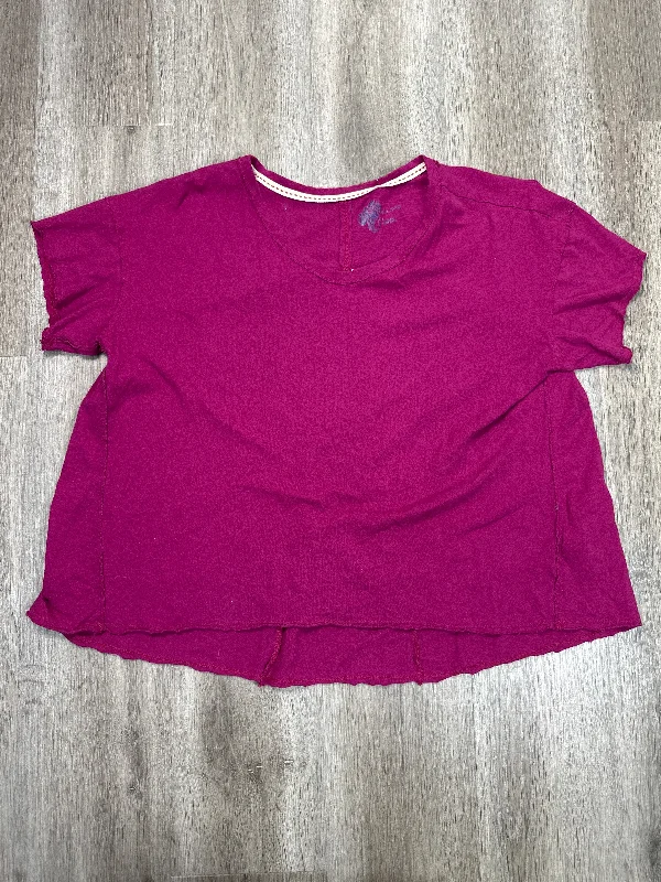 Top Short Sleeve Basic By Pilcro In Pink, Size: L Elegant Men's Formal 