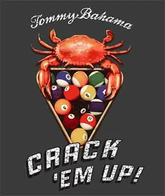 Tommy Bahama Crack Em Up T-Shirt - Coal Sleek Men's Metallic