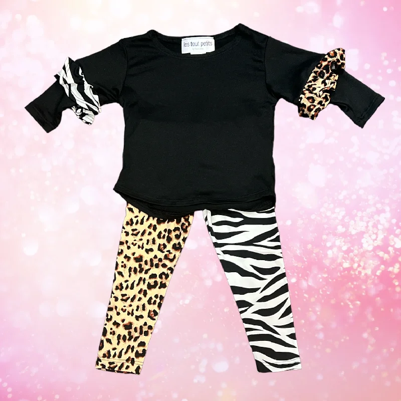 Leopard and Zebra Legging Set Youthful Men's Pop
