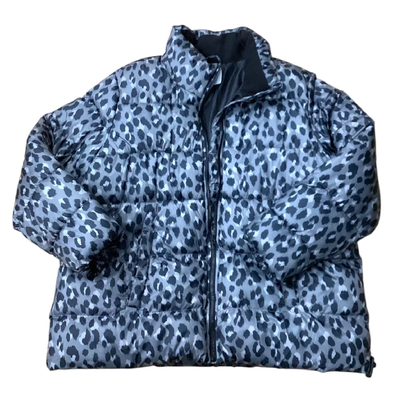 Jacket Puffer & Quilted By Old Navy In Black & Silver, Size: 2x Trendy Men's Bucket