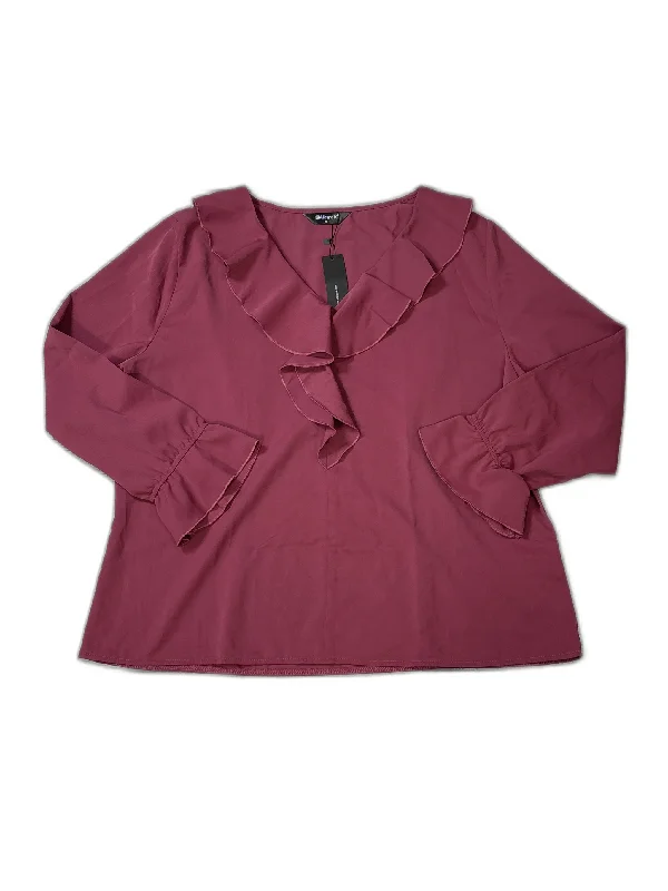Top Long Sleeve By Allegra K In Red, Size: Xl Classic Men's Pin
