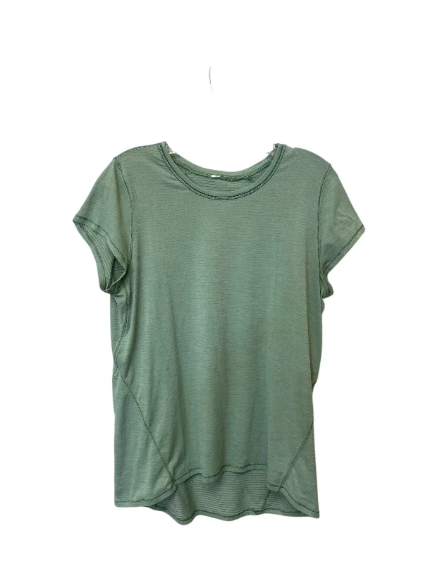 Athletic Top Short Sleeve By Lululemon In Green, Size: M Polished Men's Silk