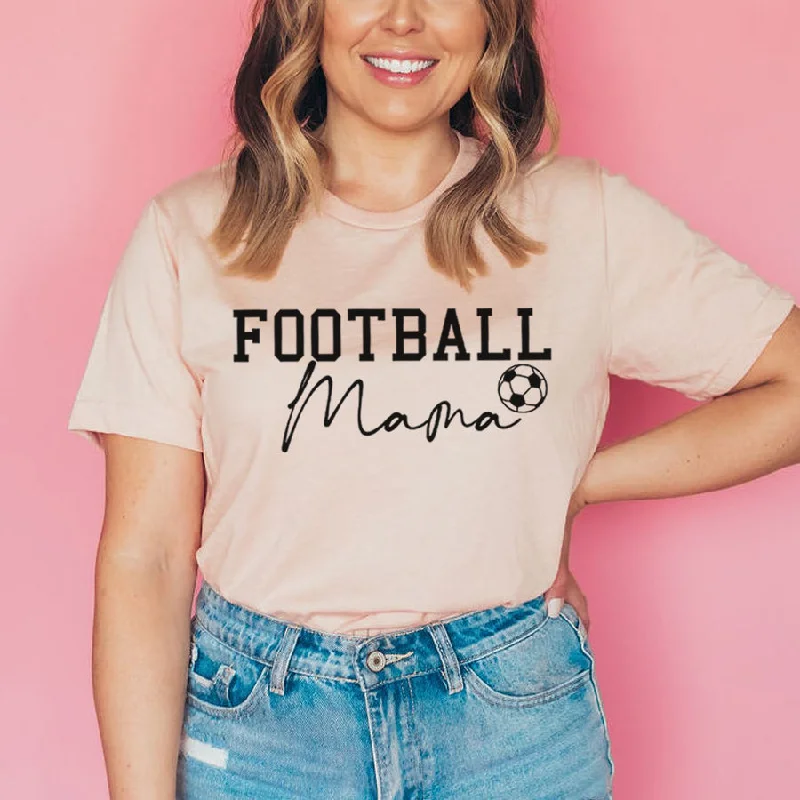 Mama & Fan- Football Mama Logo T-Shirt Unique Men's Patch