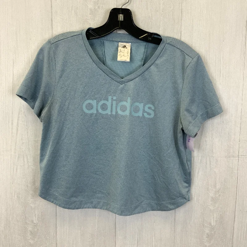 Athletic Top Short Sleeve By Adidas In Blue, Size: S Earthy Men's Hemp