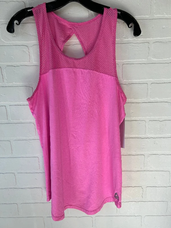 Pink Athletic Tank Top Reebok, Size L Sharp Men's Italian