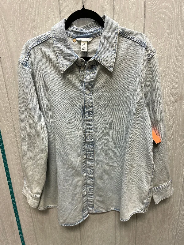 Jacket Denim By H&m In Blue Denim, Size: Xl Artistic Men's Hand
