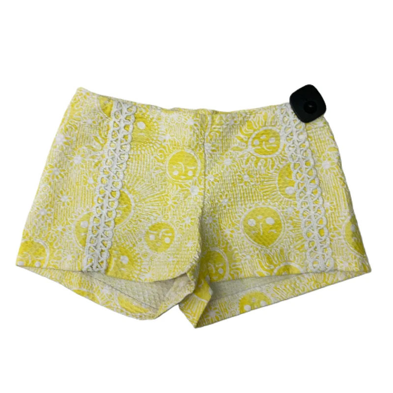 White & Yellow  Shorts Designer By Lilly Pulitzer  Size: Xs Cool Men's Skate