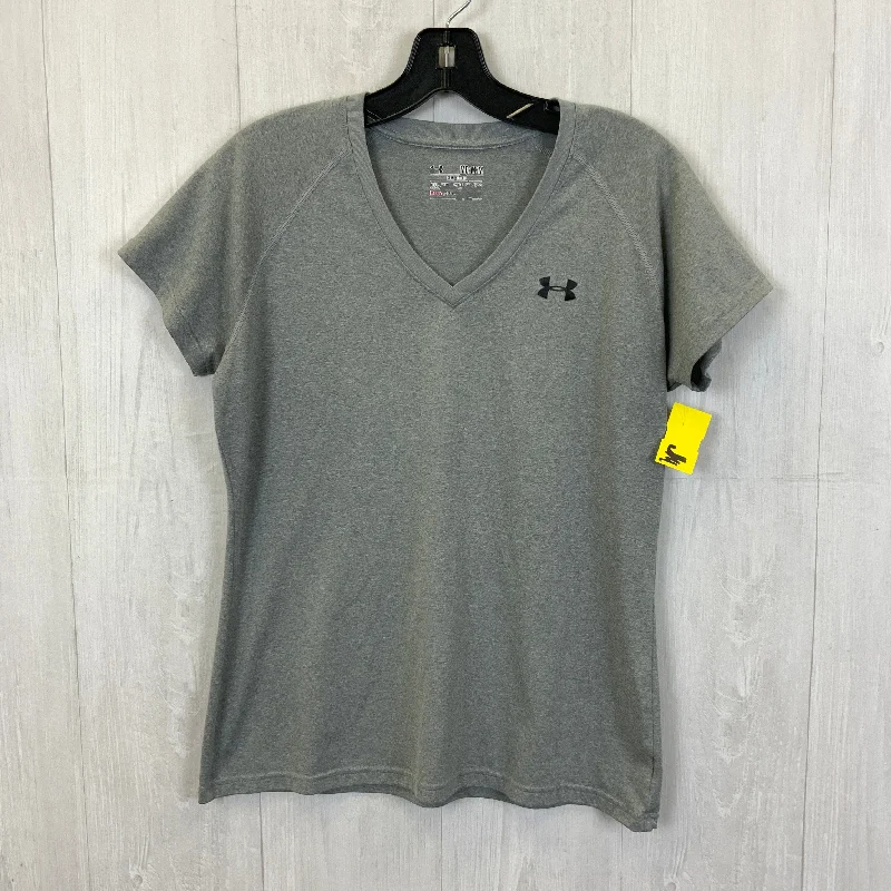 Athletic Top Short Sleeve By Under Armour In Grey, Size: M Sharp Men's Italian