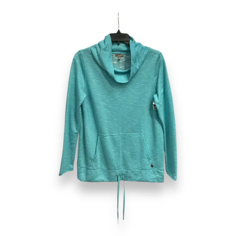 Athletic Top Long Sleeve Collar By Talbots In Teal, Size: S Cclassic Men's Tweed