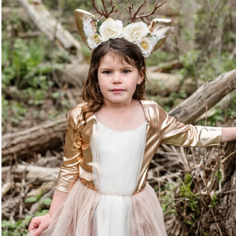 Woodland Deer with Headband Refined Men's Velvet