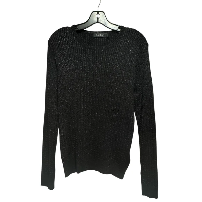 Sweater By Lauren By Ralph Lauren In Black, Size: Xl Relaxed Men's Australian 