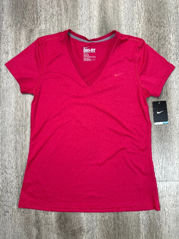 Athletic Top Short Sleeve By Nike Apparel In Pink, Size: L Modern Men's 