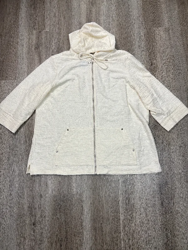 Jacket Other By Cj Banks In White, Size: 1x Monochromatic All