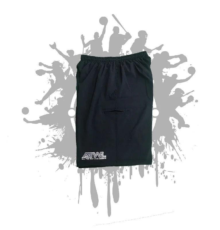 Navy Microfiber Stretch Shorts Business