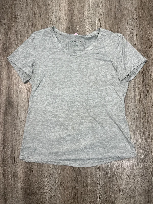 Athletic Top Short Sleeve By Danskin In Grey, Size: L Tough Men's Military