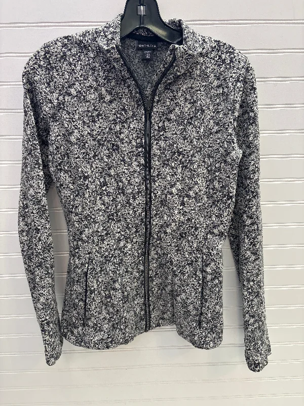 Athletic Jacket By Athleta In Black & White, Size: Xs Sleek Men's Metallic