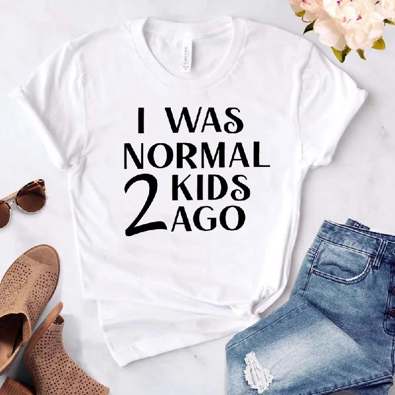 I Was Normal 2 Kids Ago T-Shirt (MRK X) Trendy Men's Scandinavian