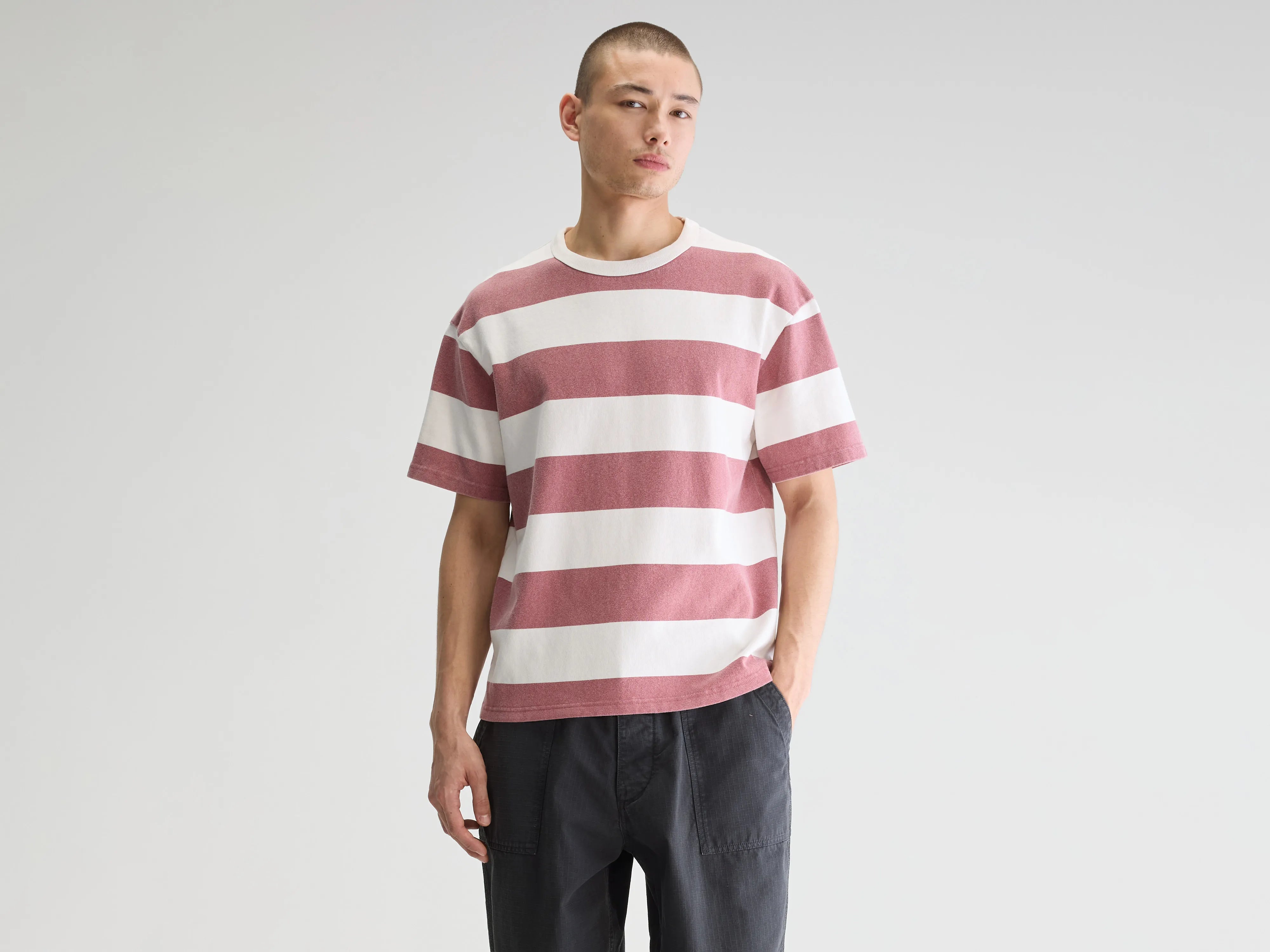 Vouch short-sleeve t-shirt (251 / M / STRIPE B) Lumberjack