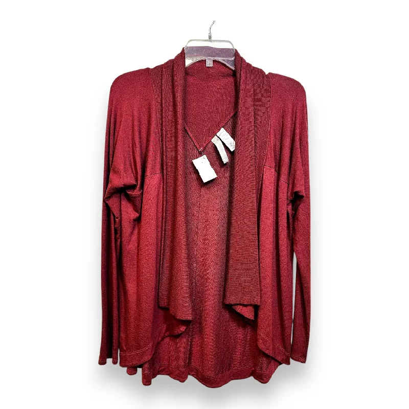 Sweater Cardigan By Athleta In Red, Size: S Elegant Men's Cashmere