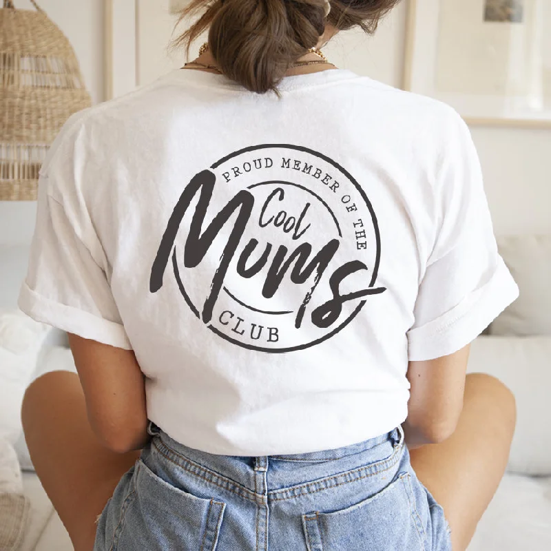 Cool Mums Club Back Logo White T-Shirt Bohemian Men's Free