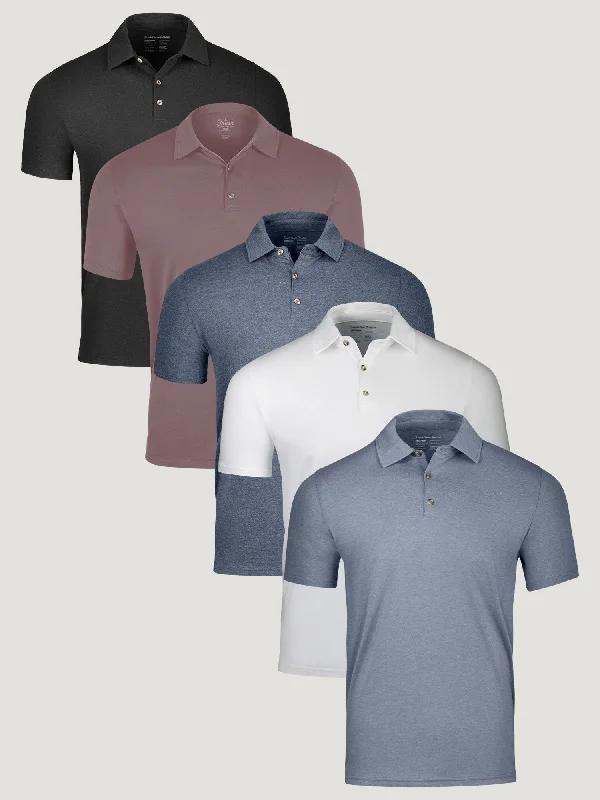 Summer Foundation Polo 5-Pack Sharp Men's Italian