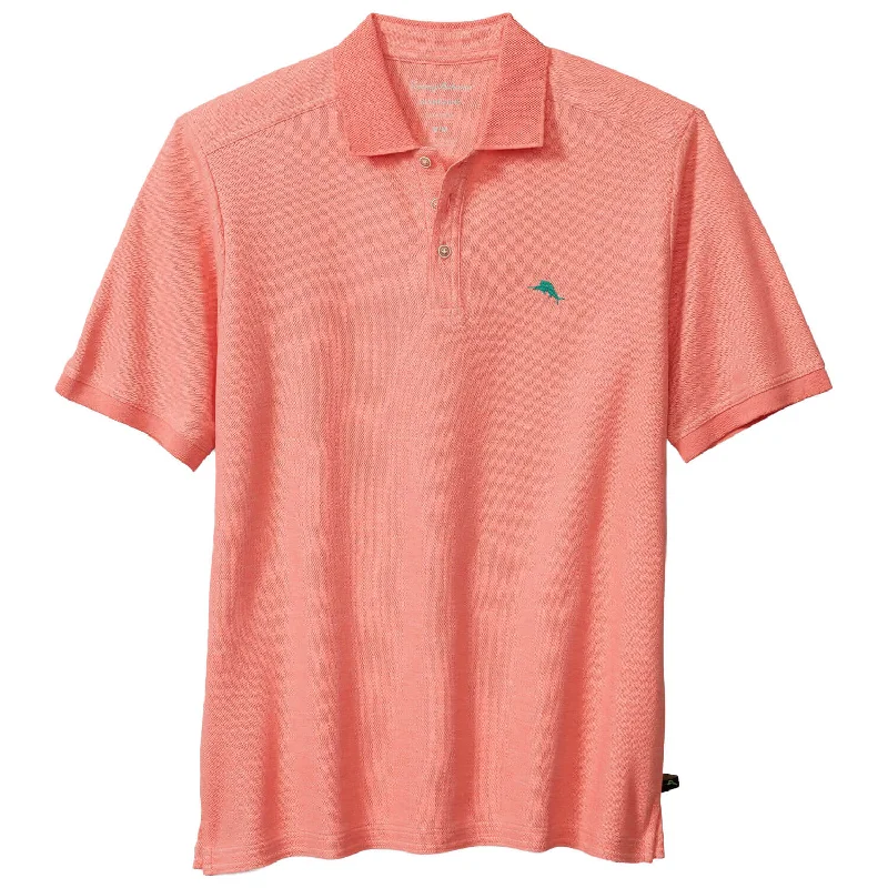 Tommy Bahama IslandZone Emfielder 2.0 Polo Shirt - Red Ginger Heather Lumberjack