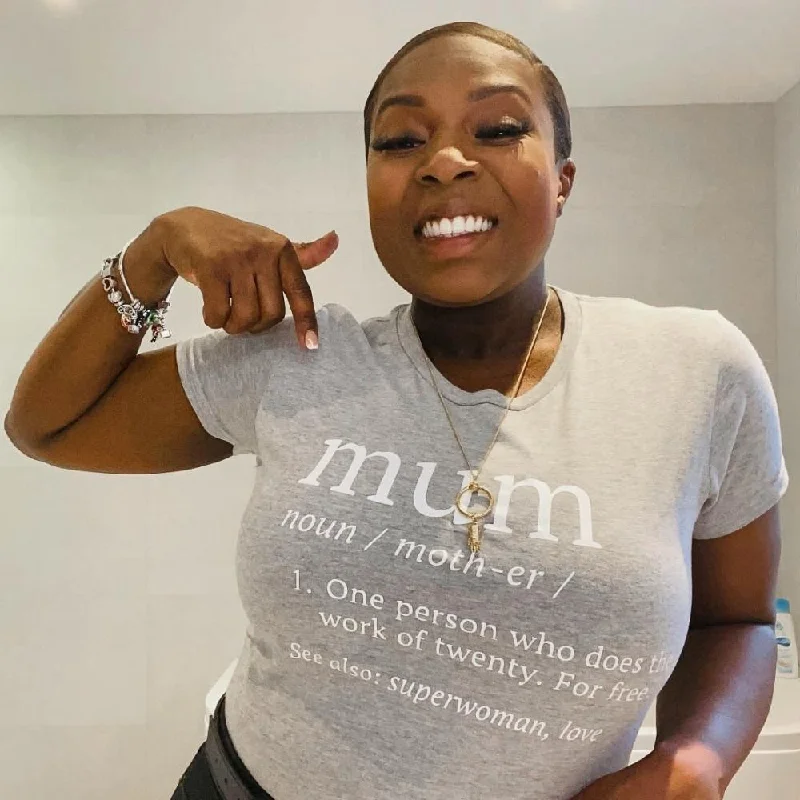 Mum Definition T-Shirt Preppy Men's College