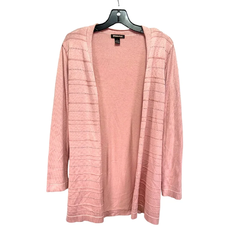 Sweater Cardigan By By Design In Pink, Size: L Sophisticated Men's French