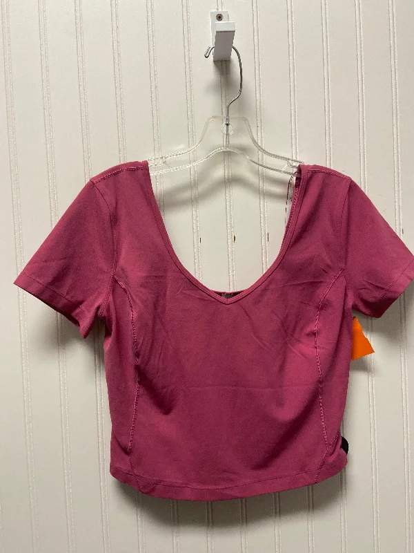 Athletic Top Short Sleeve By Lululemon In Pink, Size: M Hip Men's Urban