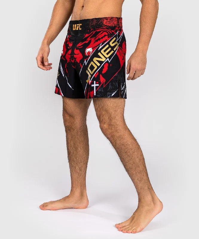 Men's UFC Unrivaled by Venum Red Jon Jones Short Fit Fight Short Hip Men's Retro