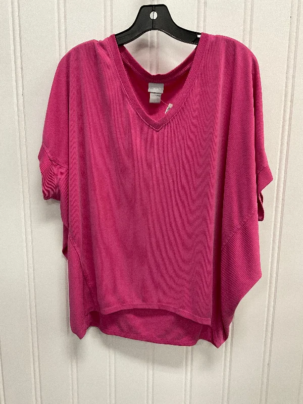 Top Ss Basic By Chicos In Pink, Size:L Dynamic Men's High